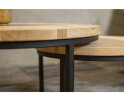 Salontafel set Olaf | Mat Gelakt Eiken - 3 cm dik blad