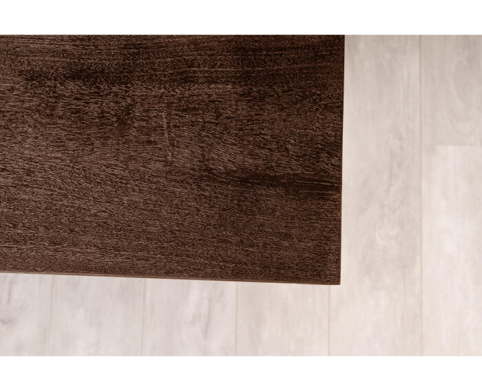 Eettafel Florence rechthoek facetrand 180x100 cm gezandstraald - Bruin